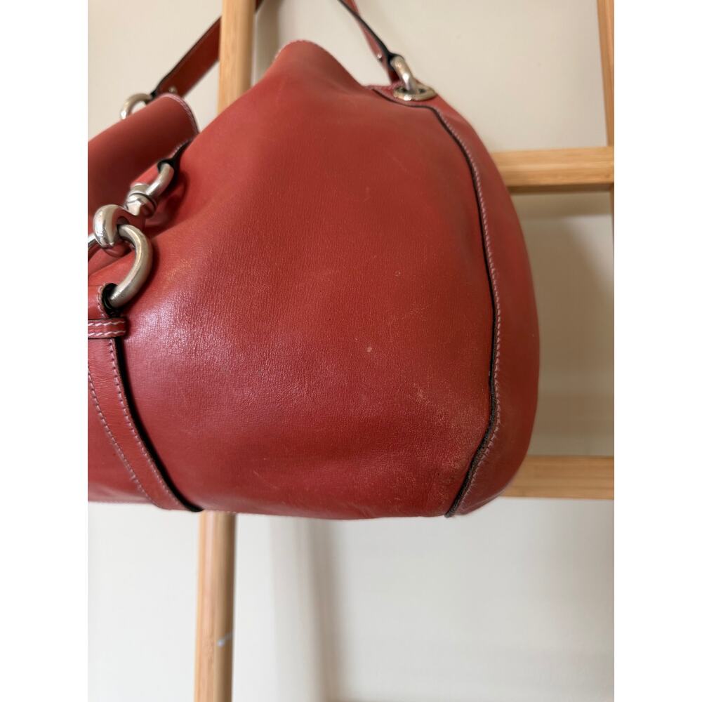 Marc Jacobs Collection Burnt Orange Leather Hobo Shoulder Bag Large - Picture 2 of 10